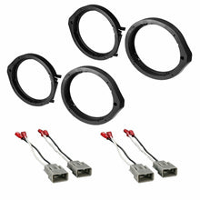 Load image into Gallery viewer, 2 Set American Terminal Honda 6.5" 6.75" Speaker Adapter Speaker Harness Front &amp; Rear