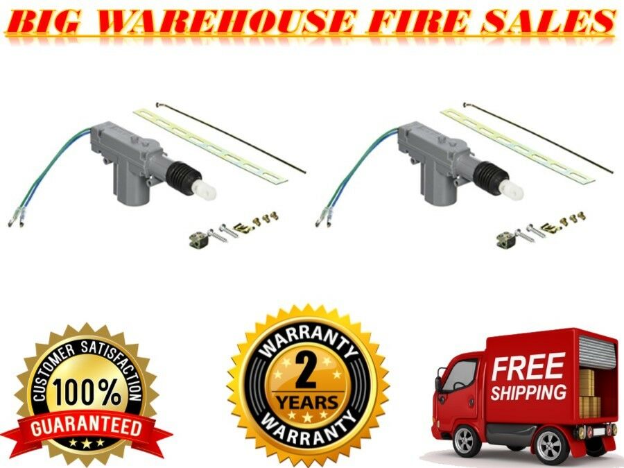 ABSOLUTE Power Door Lock Kit Universal Car Actuators 12-V Motor (2 Pack)