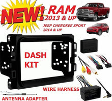 Load image into Gallery viewer, 2013 - 2017 RAM Double Din Car Stereo Installation Dash Kit +Harness +Antenna