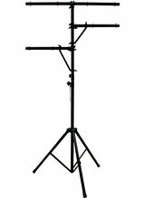 Load image into Gallery viewer, MR DJ Heavy Duty DJ Portable Light Stand w/ Two Fixture Arms &amp; T-Bar