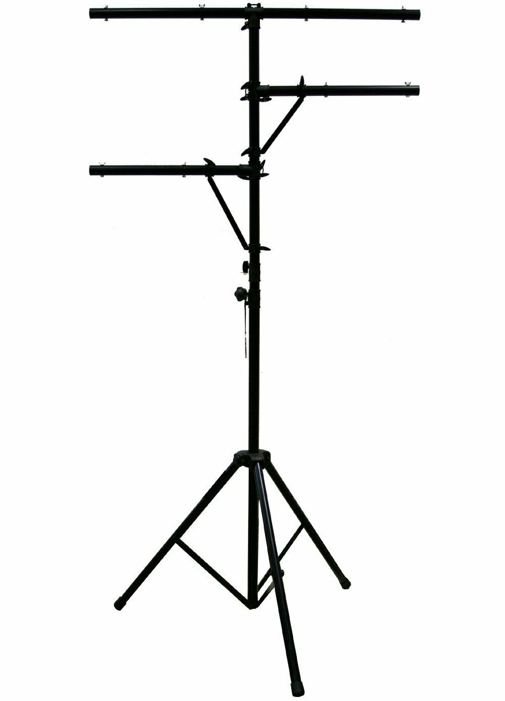 New Mr Dj LS300 Single 12ft Tall T-BAR Light Stand with Dual Side BAR