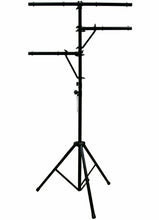 Load image into Gallery viewer, MR DJ LS-360 Heavy-Duty Portable DJ Light Stand w/ Two Fixture Arms &amp; T-Bar