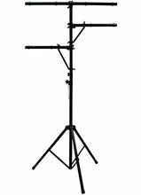Load image into Gallery viewer, MR DJ LS-360 Heavy-Duty Portable DJ Light Stand w/ Two Fixture Arms &amp; T-Bar