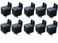 Load image into Gallery viewer, 10 PACK Bosch Style 12 VOLT DC 40 AMP SPTD POWER SPORT RELAY 5 PIN MOUNTING TAB