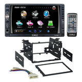 Absolute USA DD3000 Double Din DVD, CD, MP3 Multimedia DVD CD MP3 Player Receiver With Dash Kit Harness for 86-up Honda Acura