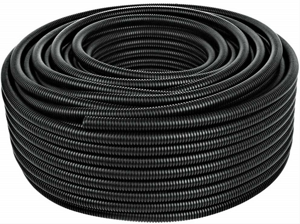 Absolute SLT14-100 100' 1/4" 5mm split wire loom conduit polyethylene corrugated tubing sleeve tube