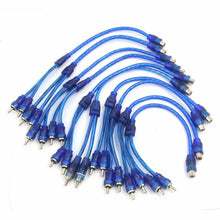 Load image into Gallery viewer, 10 MK Audio  RCA Audio Cable "Y" Adapter Splitter 1 Female to 2 Male Plug Cable