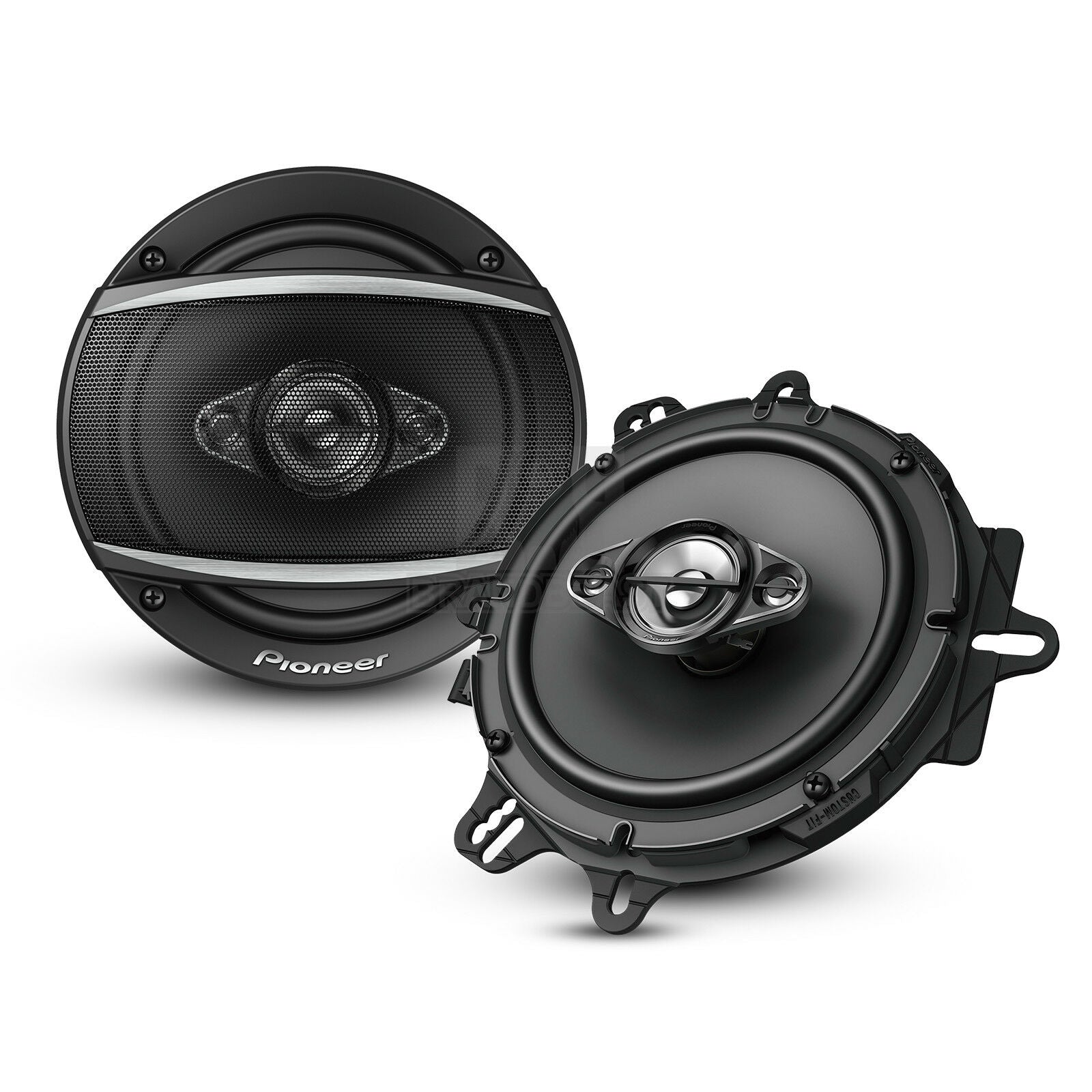 2 Pairs of Pioneer 6-1/2" 6.5" 4-Way 350 Watt Coaxial Car Audio Speakers TS-A1680F (4 Speakers) + Absolute Cell Phone Magnet