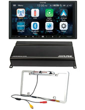 Load image into Gallery viewer, Alpine ILX-W670 + Alpine KTA-450 + CAM1800C Car Stereo 7" Mechless Amplifier Camera