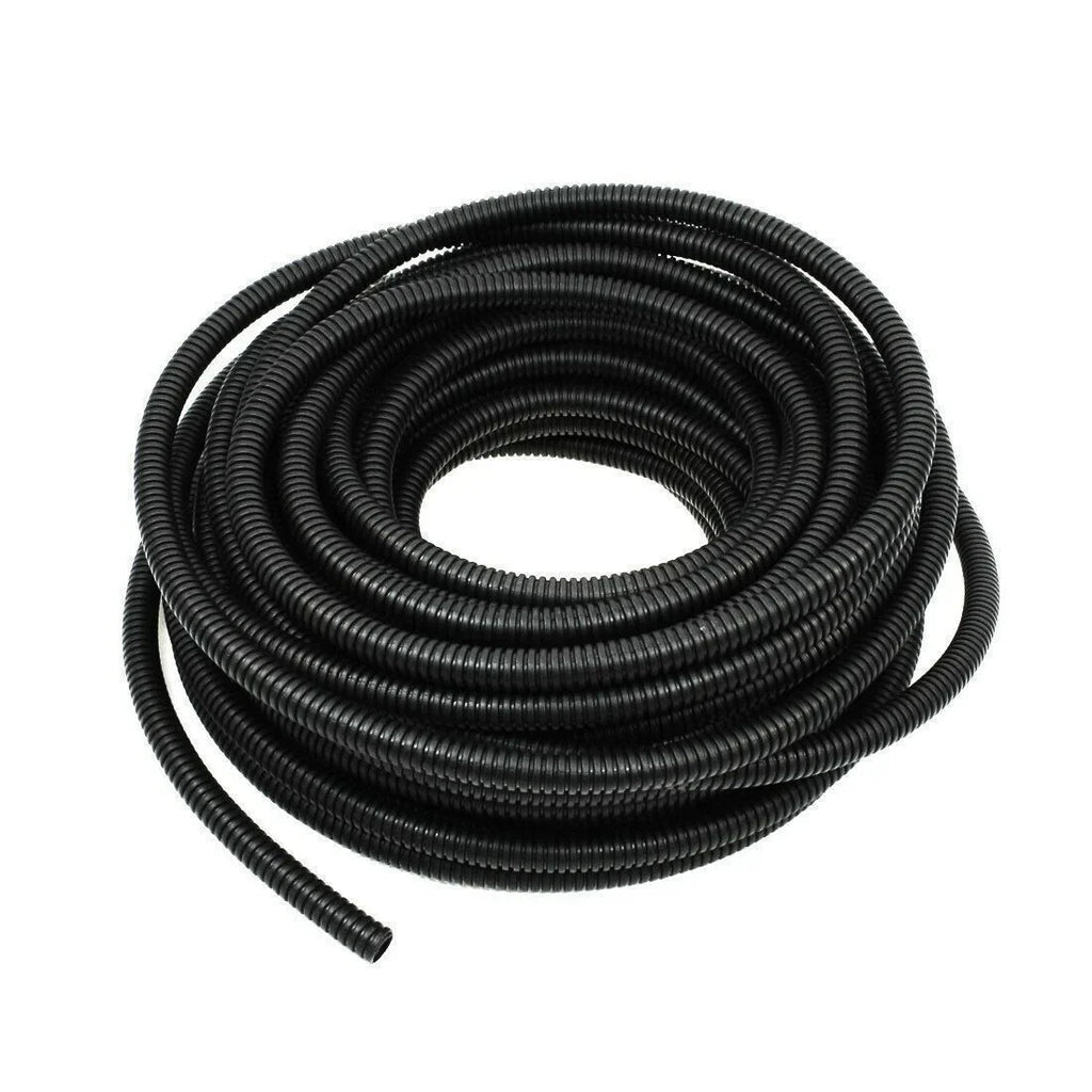 Absolute SLT10-100 100' 1" 25mm Split Wire Loom Conduit Polyethylene Corrugated Tubing Sleeve Tube