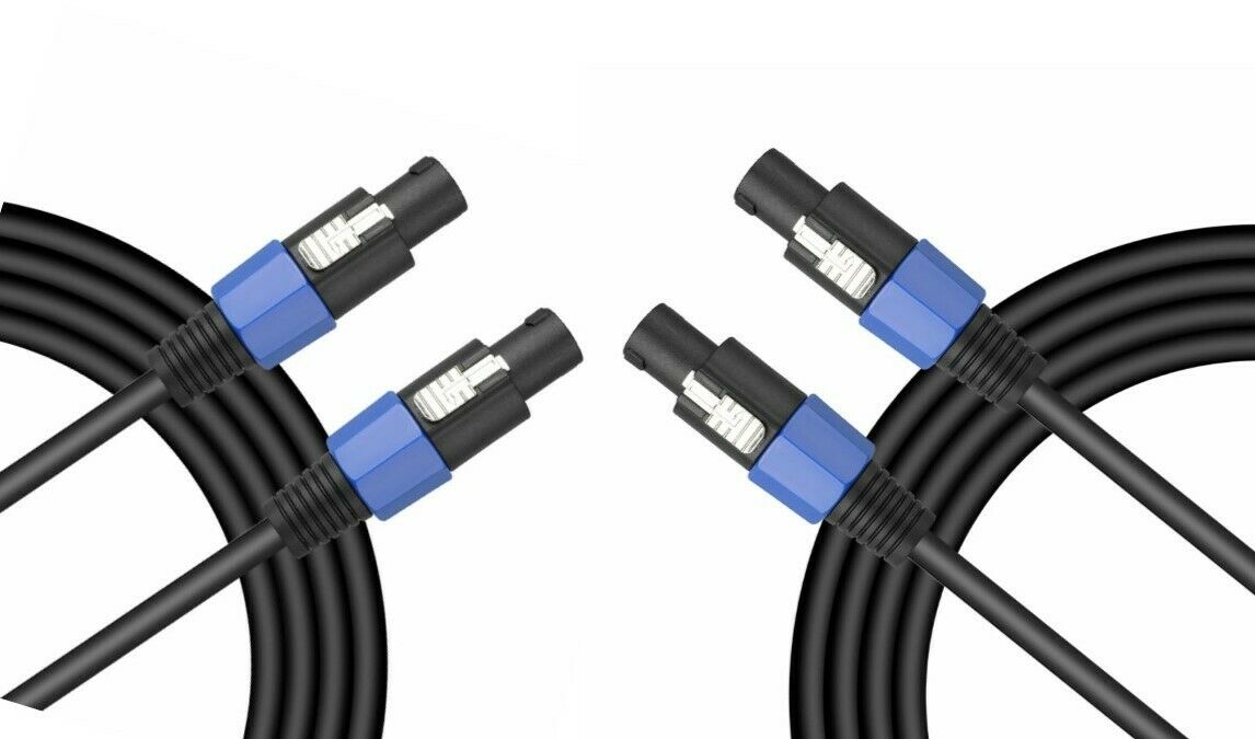 2 Absolute ACSMSM100 100 Feet Speakon Male to Speakon Male Speaker Cable