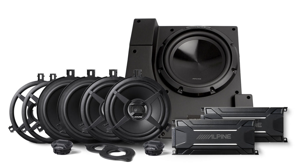 Alpine PSS-22WRA Direct-fit complete speaker Fit 2011-18 Jeep Wrangler JK Unlimited