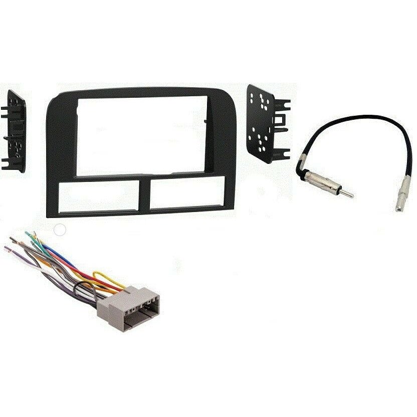Metra 95-6546B Fit 02-2004 Jeep Grand Cherokee Double Din Radio Stereo Install Dash Kit Matte Black