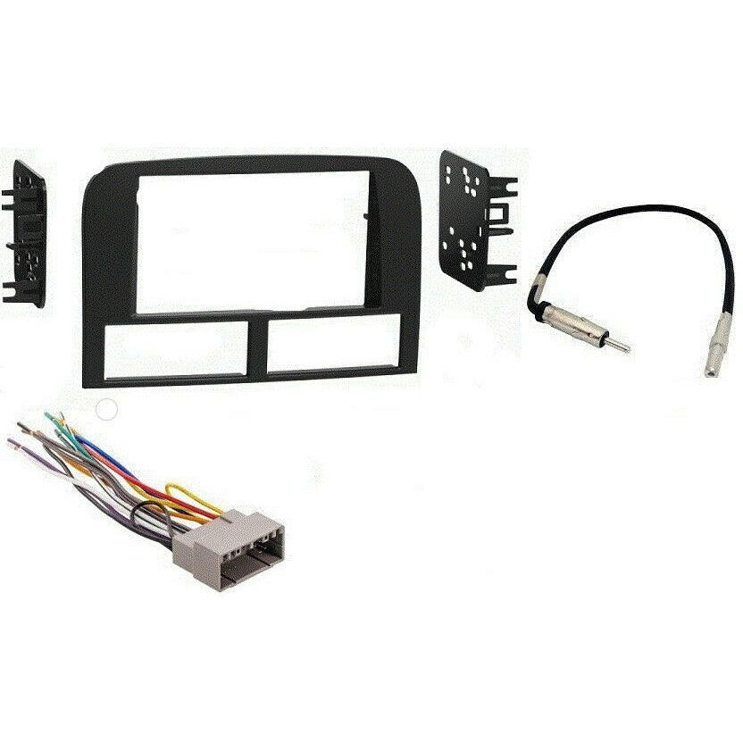 Fit 02-2004 Jeep Grand Cherokee Double Din Radio Stereo Install Dash Kit Package