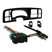 Load image into Gallery viewer, Metra DP3002B Black Double DIN Dash Kit 99-02 GM Full-Size Truck/SUV kit harness