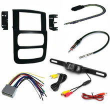 Load image into Gallery viewer, Double DIN dash Install Kit Fit 02-05 RAM PICKUP TRUCK 1500 2500 3500 + Backup Camera