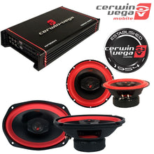 Load image into Gallery viewer, Cerwin Vega Mobile Package<br/> 4 Channels, 900W Max / 6x9 Inch 500 Watts Max 6.5-Inch 400 Watts Max