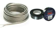 Load image into Gallery viewer, Absolute USA S16G1000 16 Gauge 1000 Feet Clear Speaker Wire and 3/4" x 60' FT Black Electrical Tape