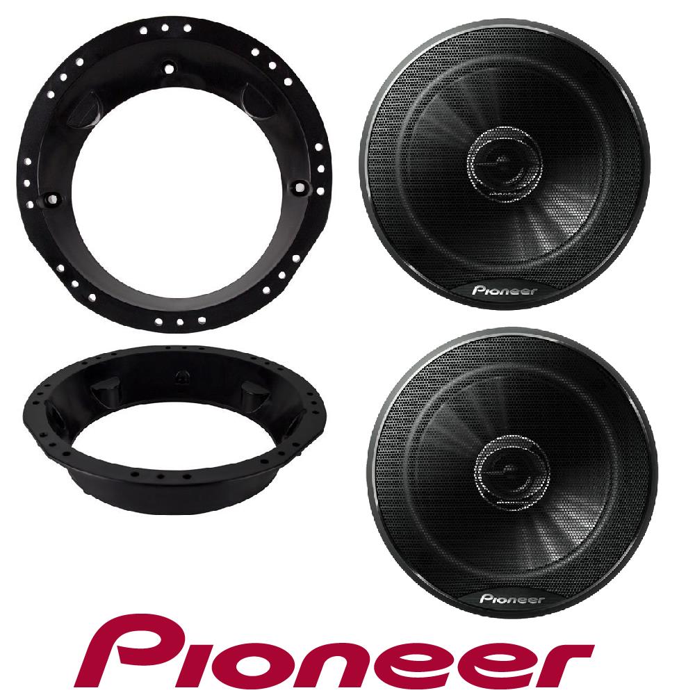 Pioneer TS-G1620F 600 Watts 6.5" 2-Way + Metra 82-9601 Speaker Adapter