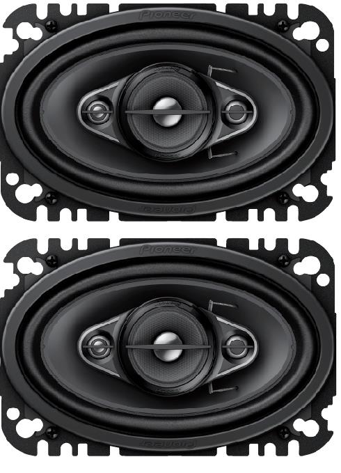 Pioneer TSA4670F A-Series Black 4-Way Coaxial Car/Truck Auto Speakers