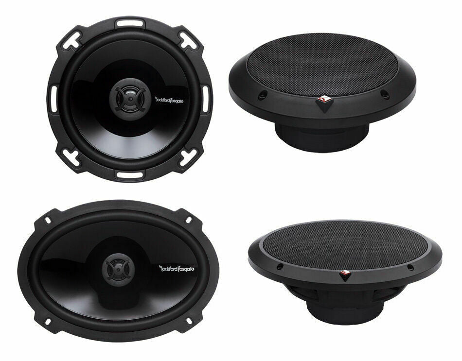 Rockford Fosgate P1650 6.5" 110W + P1692 6x9" 150W Car Audio Speakers