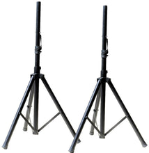 Load image into Gallery viewer, 2 MR DJ SS250 Speaker Stand <br/> Universal Black Heavy Duty Folding Tripod PRO PA DJ Home On Stage Speaker Stand Mount Holder