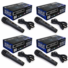 Load image into Gallery viewer, 4 Pack MR DJ AM250 Karaoke Dynamic Vocal Wired Microphone