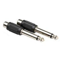 Load image into Gallery viewer, Hosa GPR-101 Adaptors, RCA Female To 1/4" Male Audio Adapter - RCA Female To Mono 1/4" Male