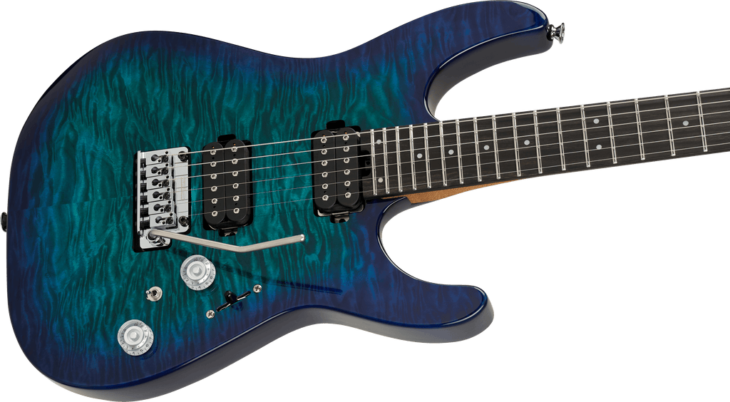Charvel 2972811521 Pro-Mod Plus Dinky DK24 QM Electric Guitar - Chlorine Burst