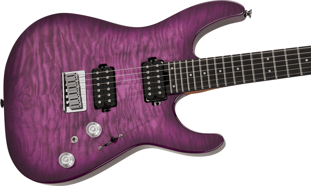 Charvel 2979861592 Pro-Mod Plus Dinky DK24 HT QM Electric Guitar - Violet Radiance
