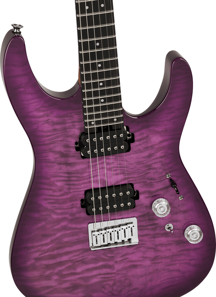 Charvel 2979861592 Pro-Mod Plus Dinky DK24 HT QM Electric Guitar - Violet Radiance