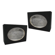 Load image into Gallery viewer, PAIR 6X9 SQUARE MDF SPEAKER BOX W/ BLACK Carpet &amp; Terminal Cups. CAR AND HOME