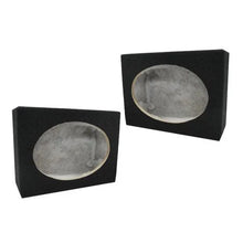 Load image into Gallery viewer, MK Audio 2SQ6X9 Pair 6x9" Speaker Boxes – Sealed MDF Enclosures with Terminal Cups, Carpeted 6" x 9" Car Speaker Box Pair