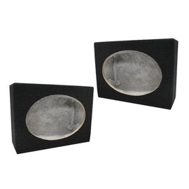MK Audio 2SQ6X9 Pair 6 x 9 Inches Square Speaker Box with Speaker Terminal