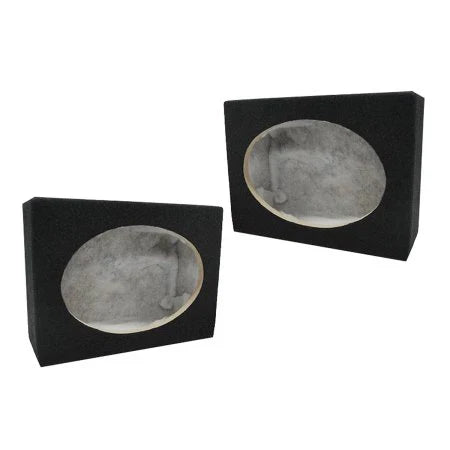 Absolute 2SQ6X9 Pair 6 x 9 Inches Square Speaker Box with Speaker Terminal