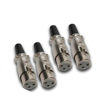 Load image into Gallery viewer, MR DJ USA XLRFH4 2 Pairs XLR Female Head 3 Pin Connector Allows for Speaker Cables