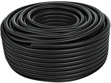 Load image into Gallery viewer, American Terminal ASLT58-25 25' 5/8" 15mm Split Wire Loom Conduit Polyethylene Corrugated Tubing Sleeve Tube