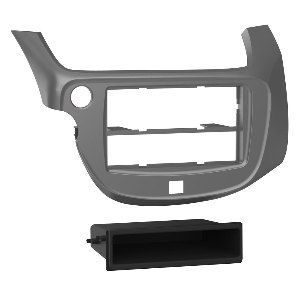 Metra 99-7877S Single-DIN Car Stereo Silver Dash Kit - Compatible Fits for Honda Fit 2009-2013