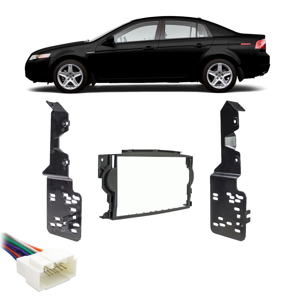 Metra 95-7815B Double DIN Dash Kit for select 2004-2008 Acura TL Vehicles Package with Harness
