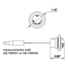 Load image into Gallery viewer, Heise Trailer HE-TR7503 Round White Marker/Clearance Light - .75 Inch, 3 LED