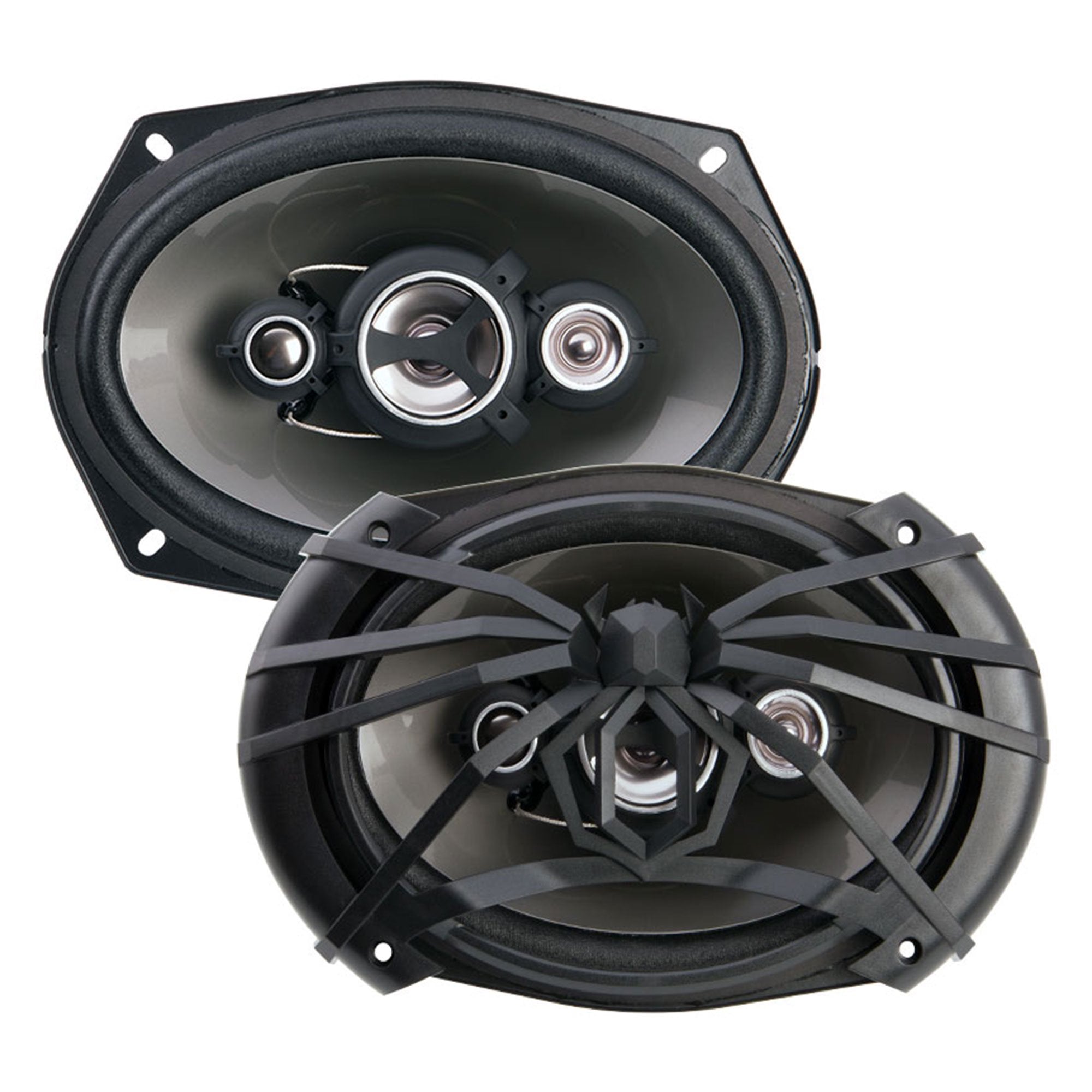2 Soundstream AF.694 Arachnid Series 6"x9" 4-Way Speaker Pair, w/ Special Speaker Grilles