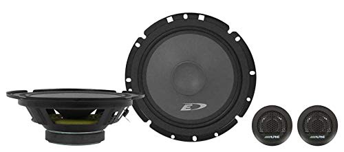 Alpine SXE-1751S 6.5" 280w Component + SXE1726S 6.5" 220w 2-Way Car Audio Coaxial Speakers