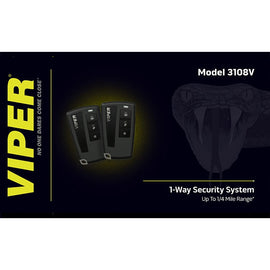 Viper 3108V 2 Channel Dual 1 Way Car Alarm Security System