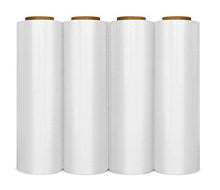 Load image into Gallery viewer, BM Paper 4 Rolls Shrink Stretch Wrap 445mm x 450m 18" X80 Gauge Heavy Duty Anti-Static Pre-Stretched