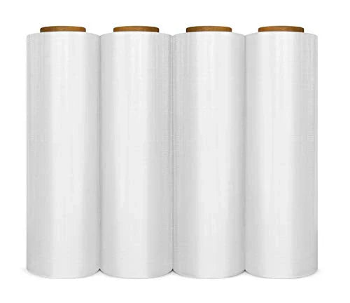 BM PAPER USA Clear Shrink Wrap 4 Rolls 18" 1500 Square Feet