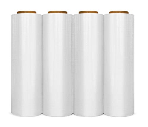 BM Paper 18" x 1500 SQ' 80 Gauge Pallet Wrap Pre Stretch Film Hand Shrink Wrap