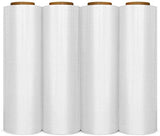BM PAPER Universal 4 Pack Stretch Wrap18 Inches X 1500 Tough Pallet Shrink Wrap, 80 Gauge Industrial Strength Plastic Film