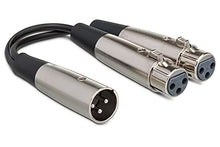 Load image into Gallery viewer, Hosa Technology XLR Male to 2 XLR Female Y-Cable (6")
