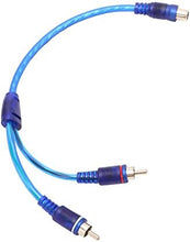 Load image into Gallery viewer, 20 Absolute RCA Audio Cable "Y" Adapter Splitter 1 Female to 2 Male Plug Cable
