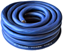 Load image into Gallery viewer, American Terminal  ATPW0GBL 0 Gauge Blue Amplifier Amp Power/Ground 1/0 Wire 25 Feet Superflex Cable